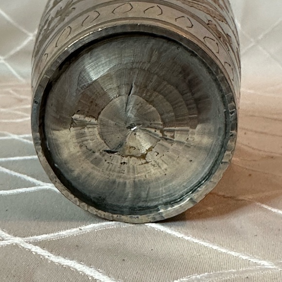 Antique Old Hand Carving Brass Unique North Indian Lassi Milk Glass/Tumb… - Picture 4 of 6